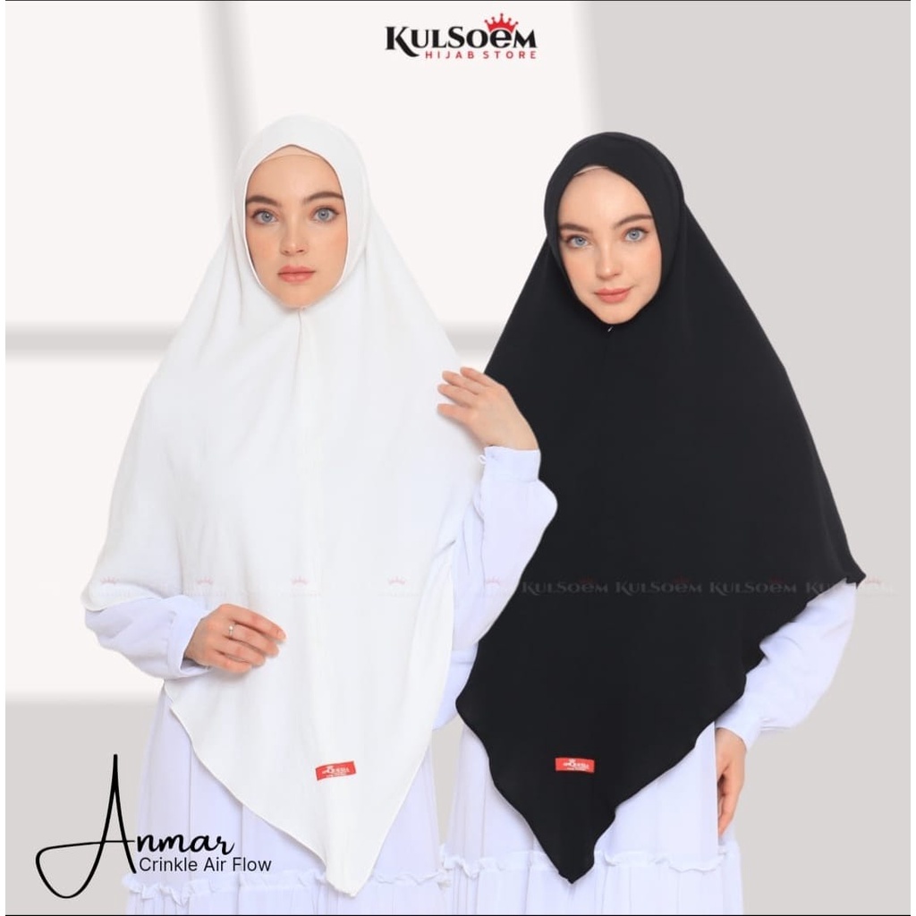 Anqueela Hijab | Khimar Anmar Crinkle