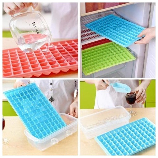 CETAKAN ES BATU KUBUS KOTAK DIAMOND ICE CUBE TRAY 96 GRID | 96 Kotak