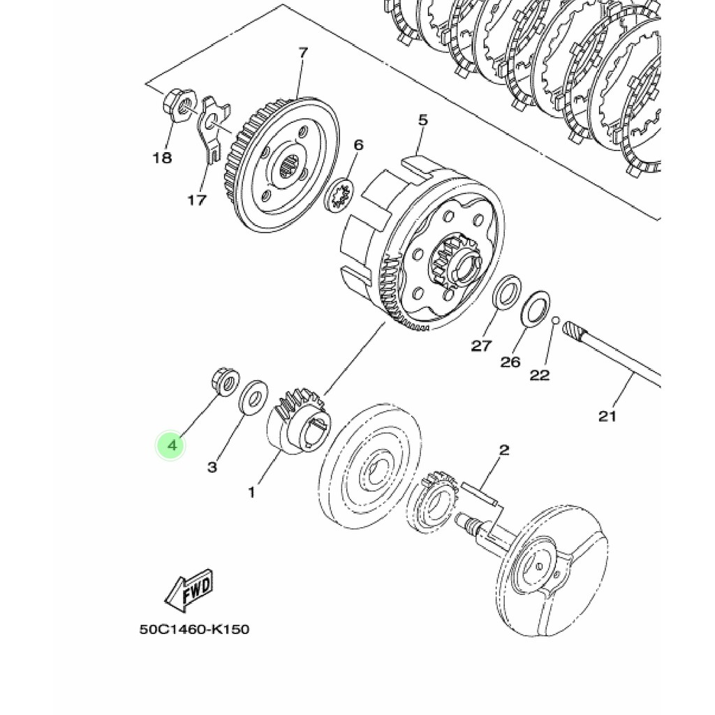 MUR KOPLING KRUK KREK AS KANAN JUPITER MX 135 LAMA OLD NEW NJMX BYSON KARBU FI ORI 90179-12802