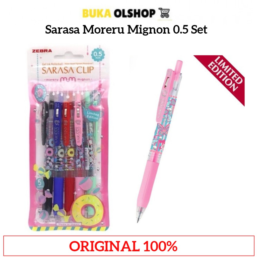 

Bolpoin Sarasa Clip Moreru Mignon 0.5 Set Gelpen Zebra