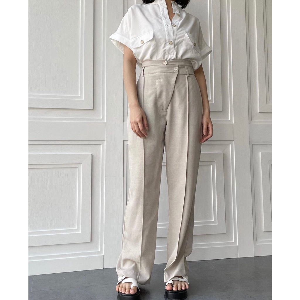 POTTIE - Gauri Pants - Long Culottes High Waist - Celana Panjang Wanita