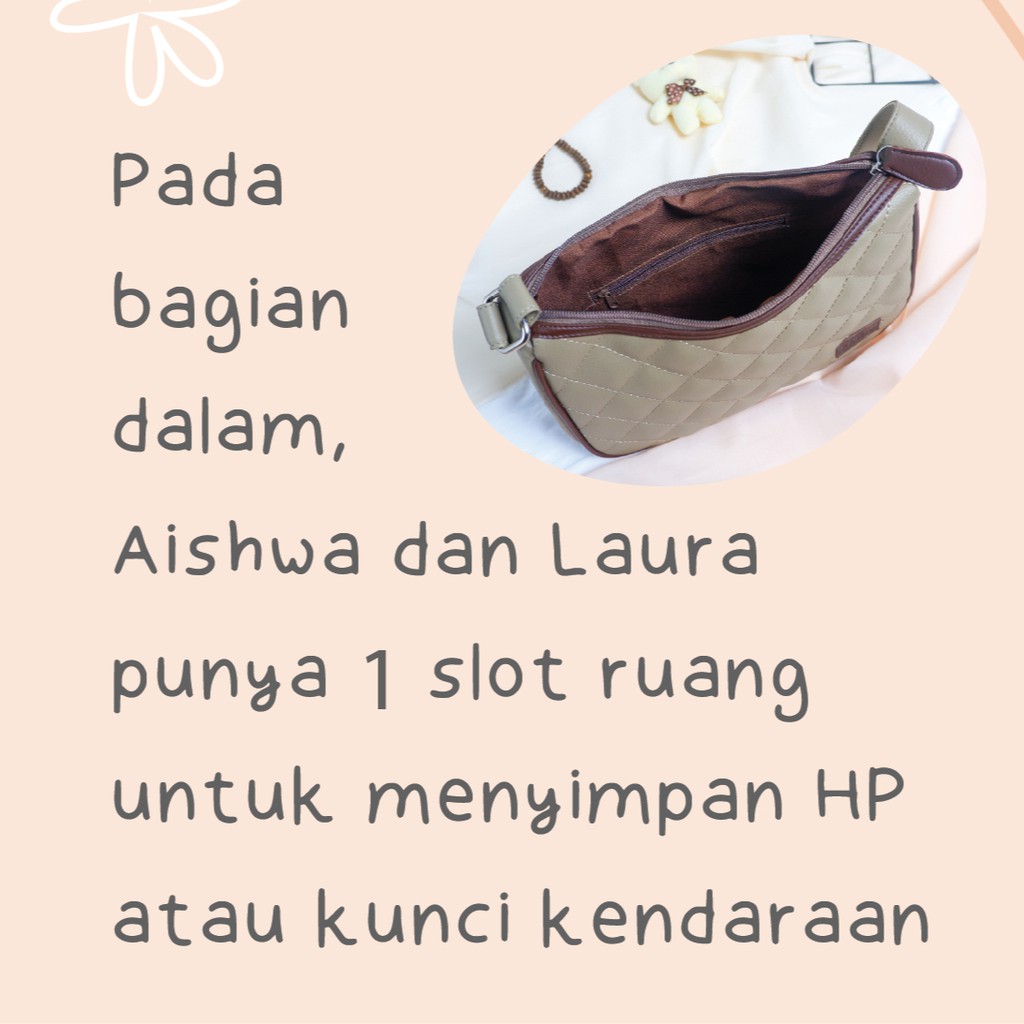 Tas Kulit Sintetis Shoulder Bag Laura By Chessy