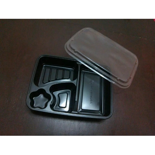 Kotak Rantang + Tutup Makan Bento Mika Box Katering - Sekat Bekal***