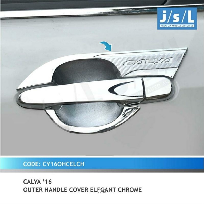 CALYA SIGRA Paket Handle outer elegant Tutup Tangki Crosstivo Chrome JSL