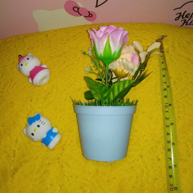 Pot+bunga plastik