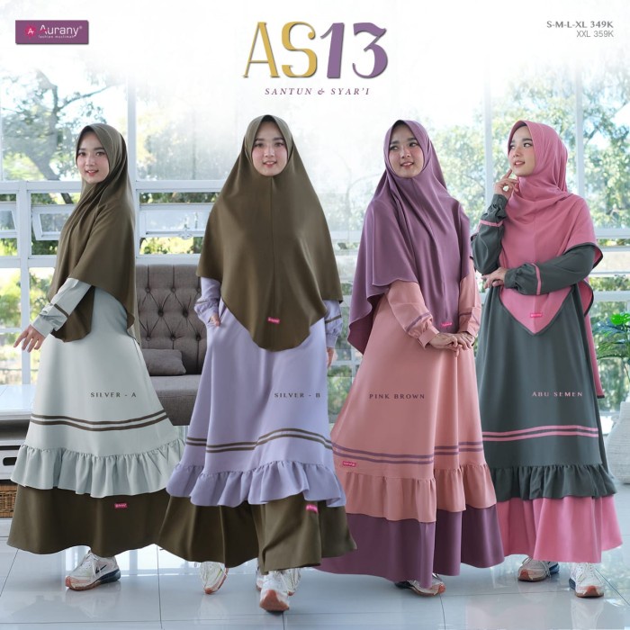 PREMIUM GAMIS AURANY SET SYAR'I (AS 13)
