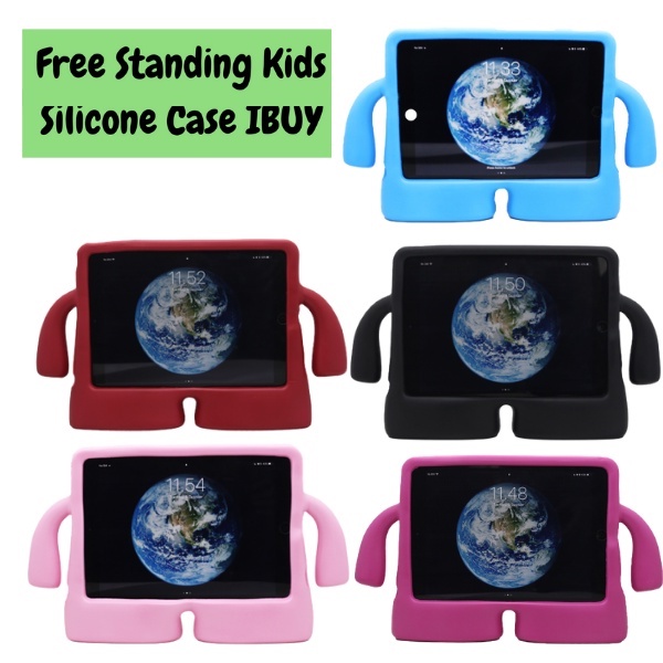 Silikon Case Anak iPad Mini 6 Mini 1/2/3/4 2/3/4 Pro 9.7/Air 1/Air 2 Pro 10.5 Pro 11 Inch Free Standing Shockproof Silikon Cover Kids