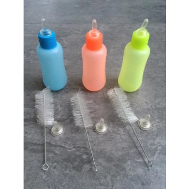 Dot Botol Susu Kucing Anjing Musang Hewan 100ml + Sikat + Dot Cadangan