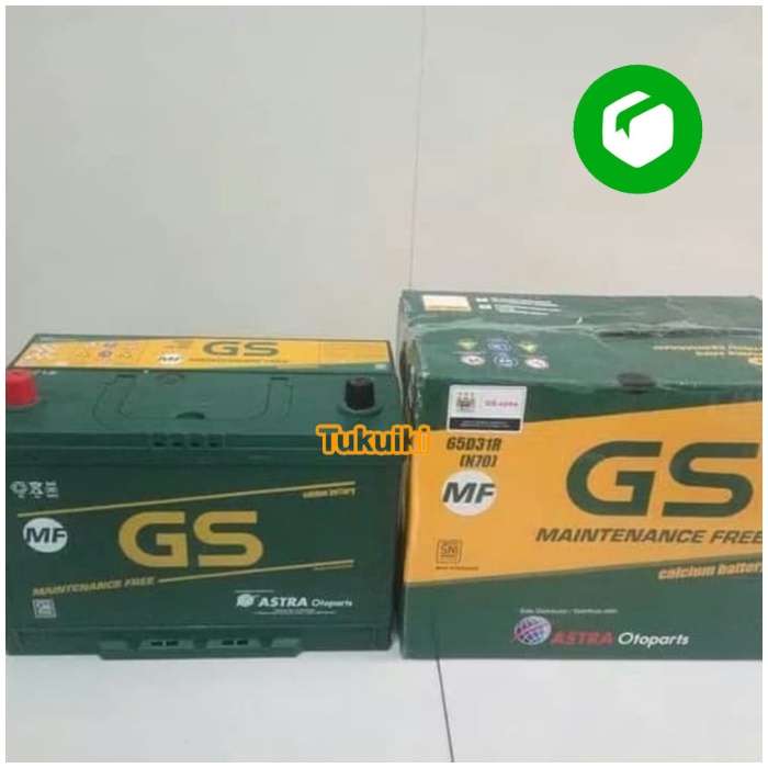 aki mobil GS astra MF N70 65D31R 12volt 70 amper