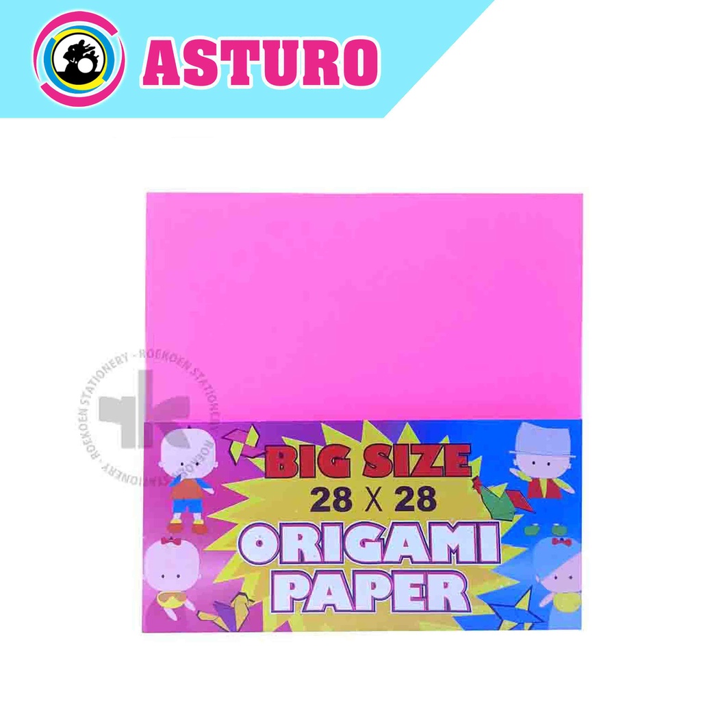 

Asturo Origami Paper Kertas Lipat 28x28cm Single Side (50 Sheets)