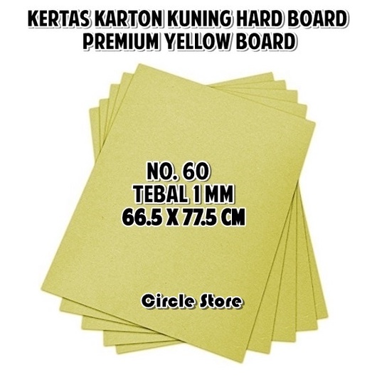 

Karton Kuning 1mm / Hard Cover Agenda / Yellow Board No.60 66 x 77cm