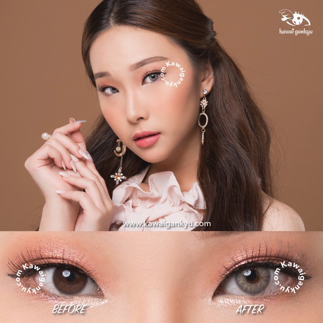 KawaiGankyu softlens - Voxie Lily Gray (1botol)