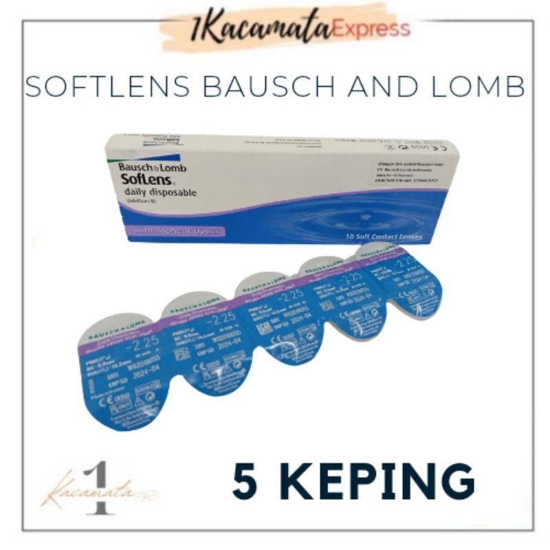 SOFTLENS BENING HARIAN BAUSCH AND LOMB 5 KEPING