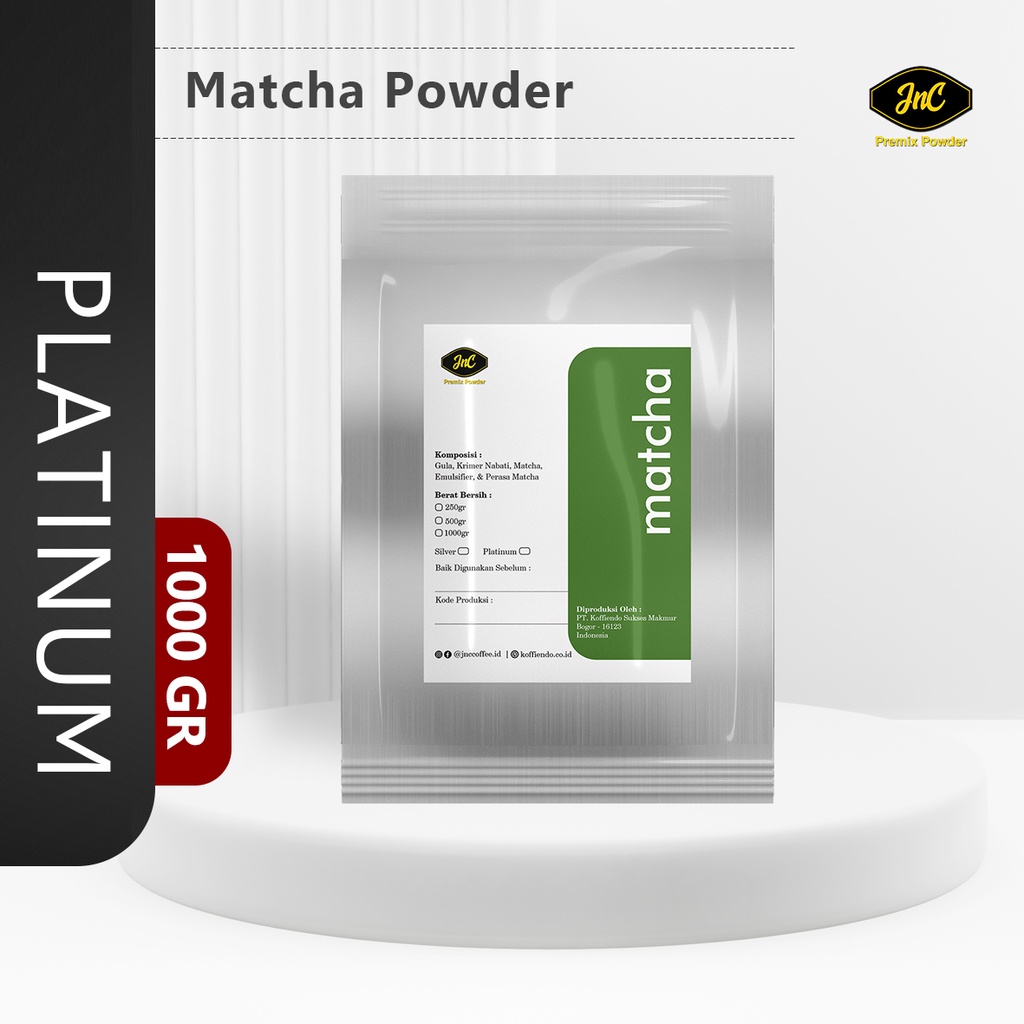 JnC Matcha Powder 1 KG I Bubuk minuman Matcha