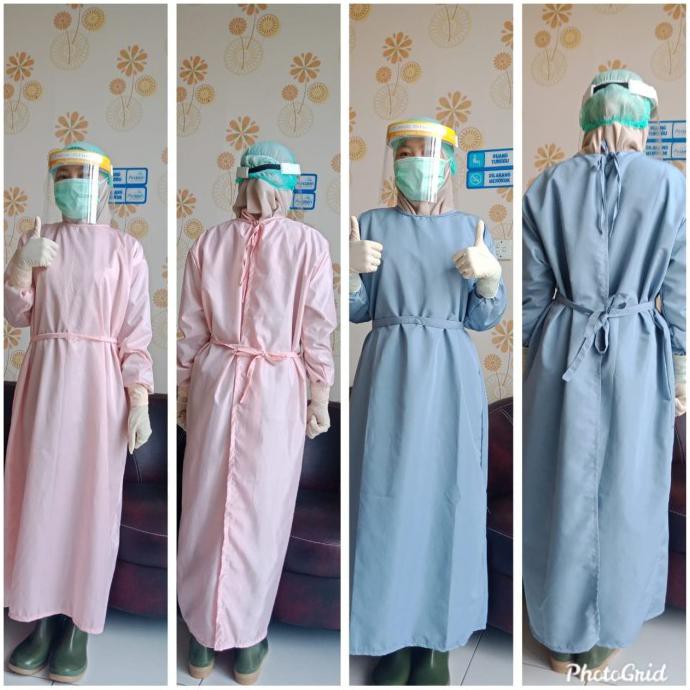 baju operasi ok/jubah/gaun apd