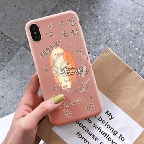 Softcase Casing Silikon Candy Macaroon Motif Hiragana Xiaomi Redmi Note 10 PRO 11 LITE OR396