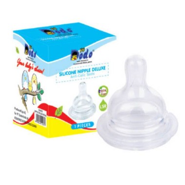 Dodo Wide Neck Nipple / Silicone Nipple Deluxe / Dot Besar Ukuran L