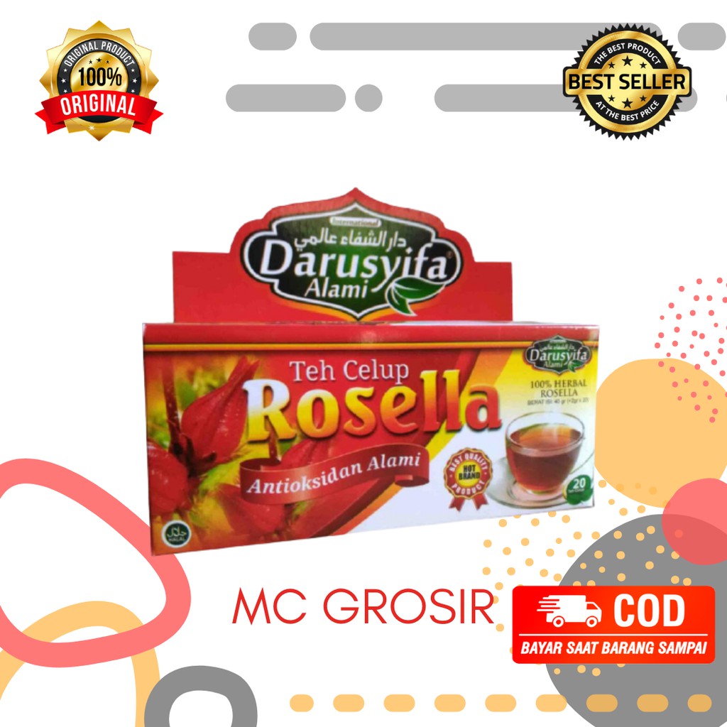 

Teh Celup Bunga Rosella Darusyifa Alami Isi 20 Sachet