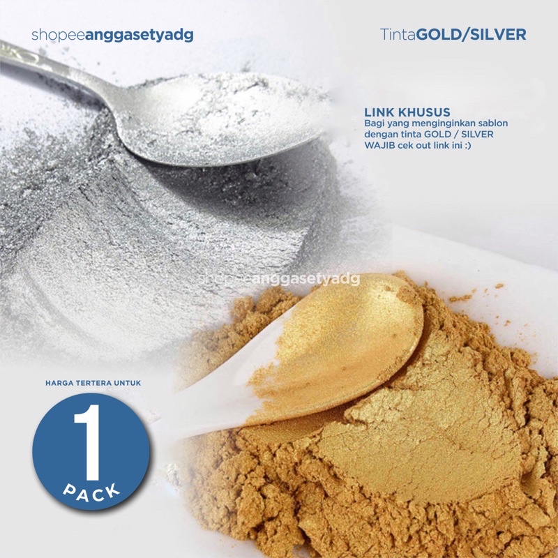 

Tinta Gold atau Silver Per 1 Pack