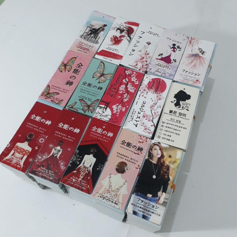

hang tag (500 pcs) / label baju import / hangtag / hantag / handtag ready stok
