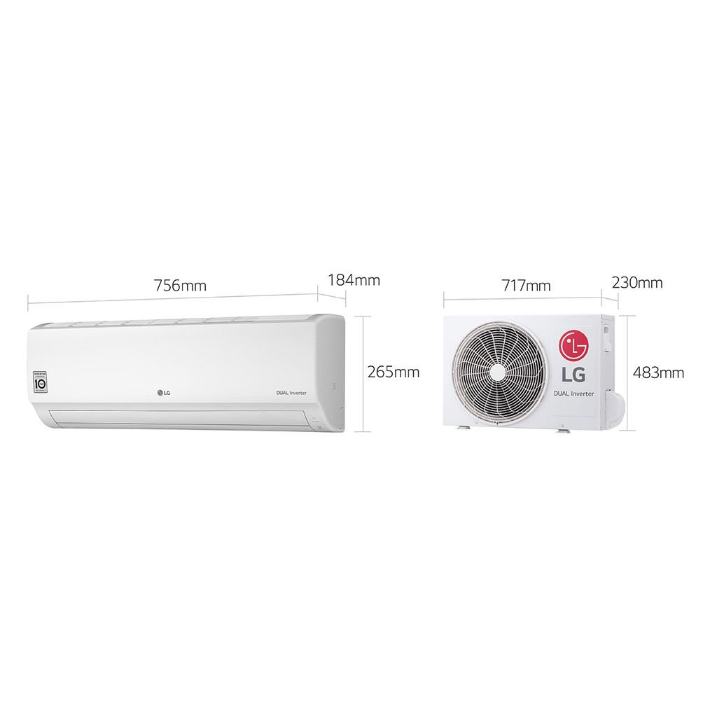 AC LG 1 PK LG T10EV4 DUAL ECO DUAL INVERTER WATT CONTROL