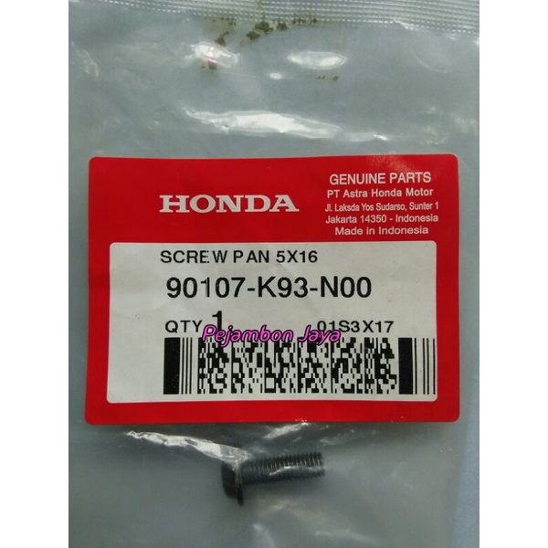 90107K93N00 SCREW PAN 5X16