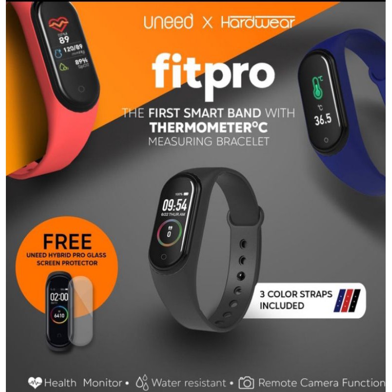 Hardware Fitpro Smartband With Termometer Pengukur Suhu Tubuh