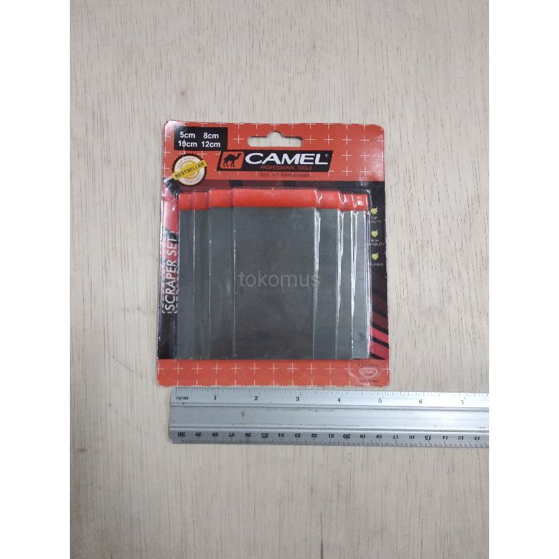 SKRAP/KAPE/SCRAPER SET 4PCS CAMEL BERKUALITAS