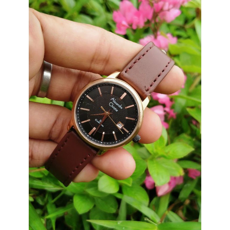 Jam Tangan Wanita Alexandre Christie AC 8476LD Classic Steel Second Original Preloved