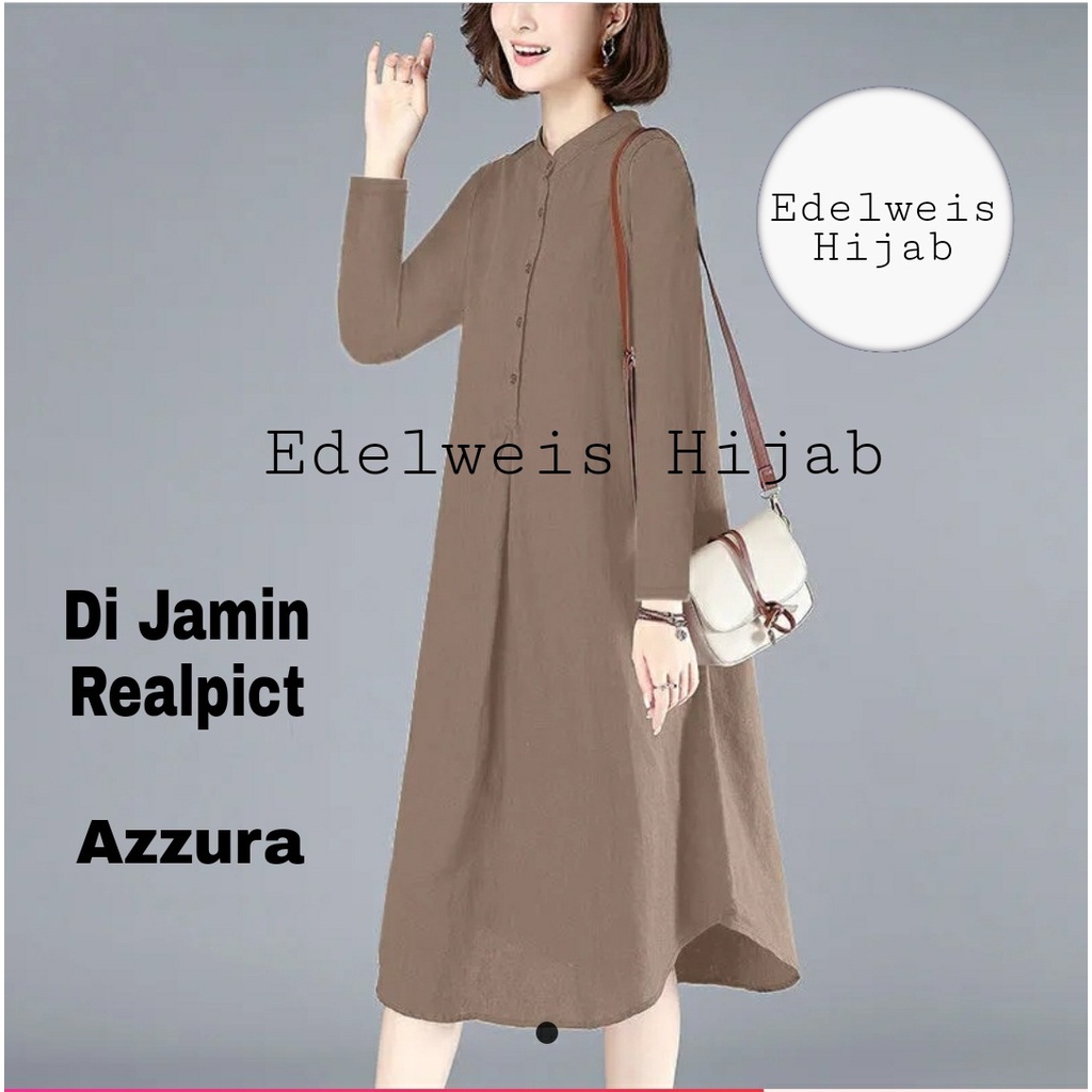 AZZURA MIDI DRESS/DRESS MUSLIM/LONG DRESS TERBARU/GAUN PESTA/BAJU KONDANGAN/BUSUI