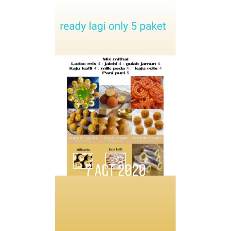 

5 paket mix mithai