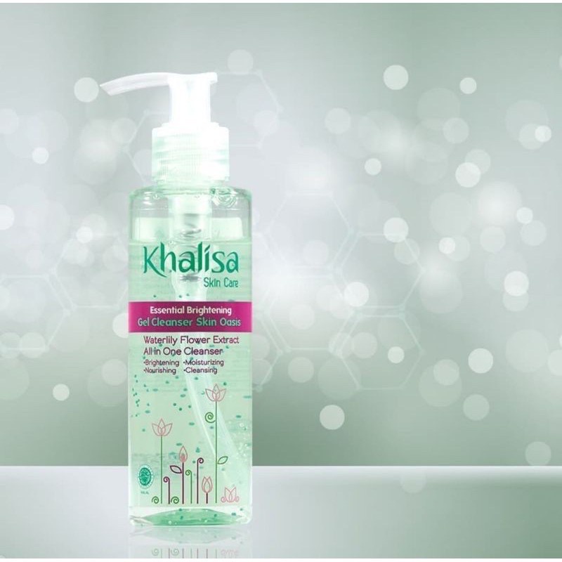 [ GROSIR ] KHALISA Essential Brightening Gel Cleanser Skin Care 135 ML