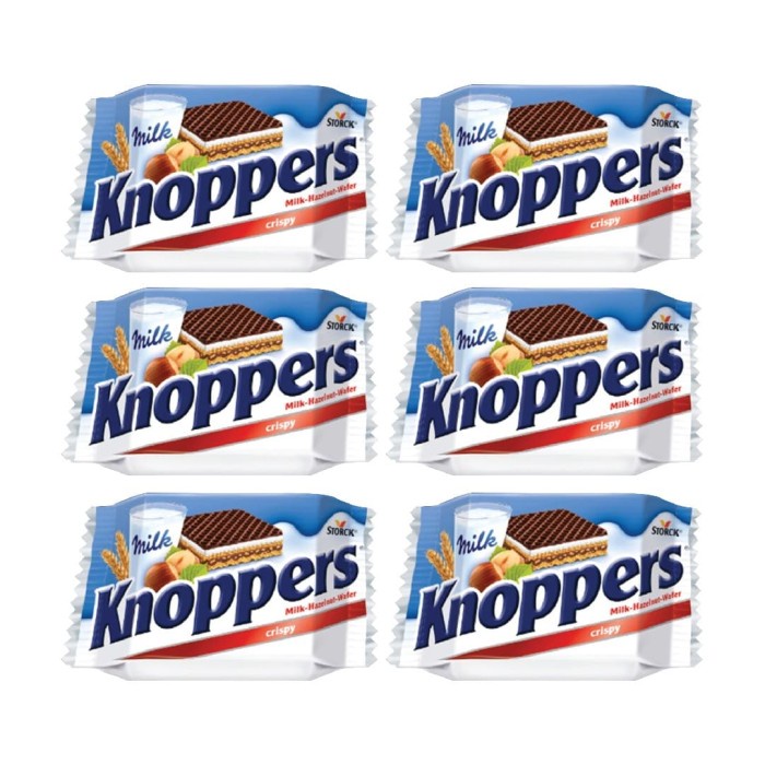 

Wafer-Biskuit- Bundle 6Pcs Storck Knoppers 25G -Biskuit-Wafer.