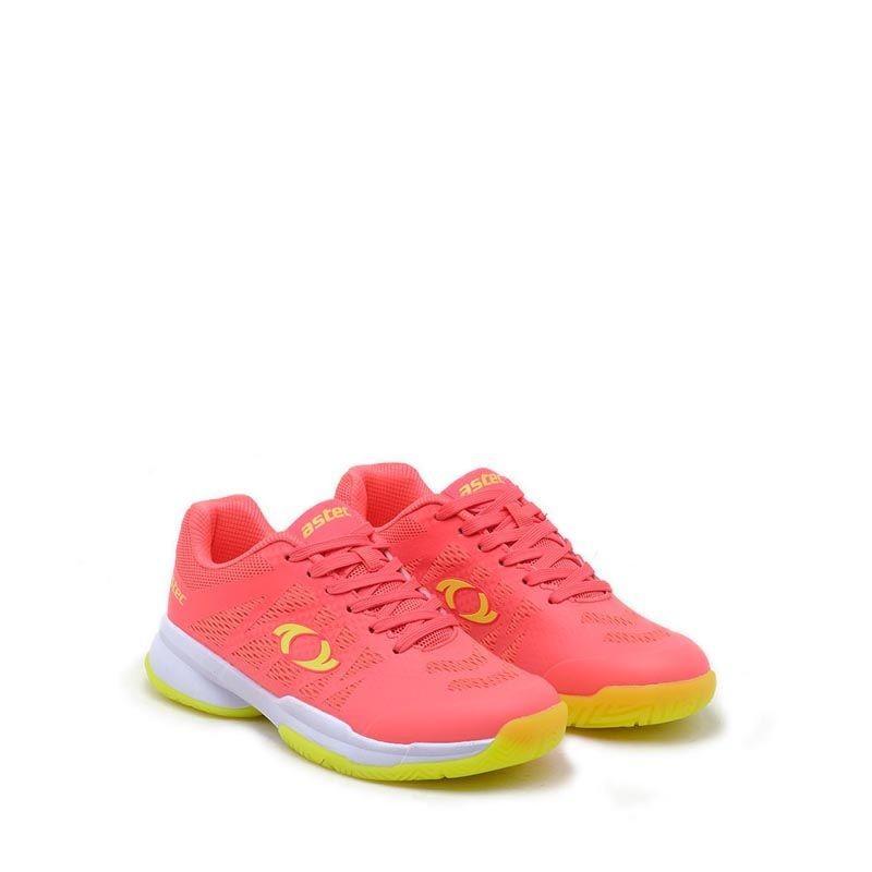 SEPATU BADMINTON ASTEC DAGMAR WOMEN CORAL/S.YLW ORIGINAL