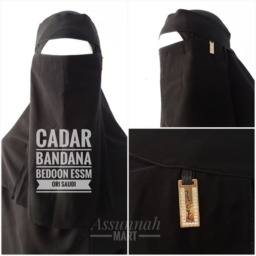 Cadar Original Saudi / Cadar Bandana + Bandul Bedoon Essm (Import Saudi)