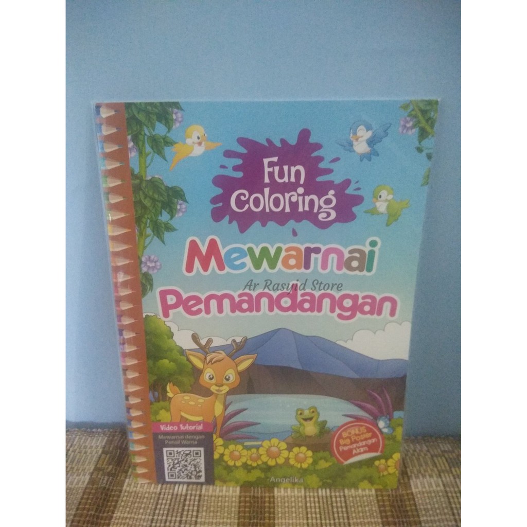 Fun Coloring Mewarnai Pemandangan Plus Poster Shopee Indonesia