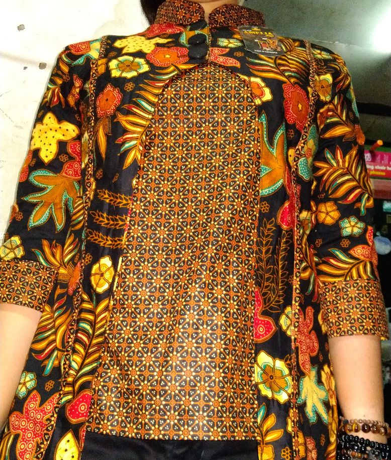 Blus Davina Batik #1 Atasan Wanita Katun Motif High Quality Premium Eksklusif