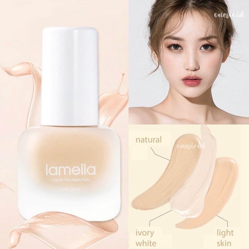 LAMEILA Liquid Foundation Beautiful Skin Botol bulat imut 3 Warna 30ml LA086