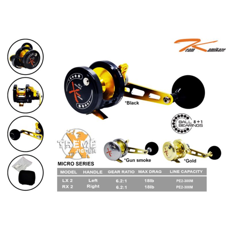 PUSATPANCING5 - Reel Pancing Overhead Team Kamikaze Extreme Jigger Micro Series LX2 & RX2 Machine 60