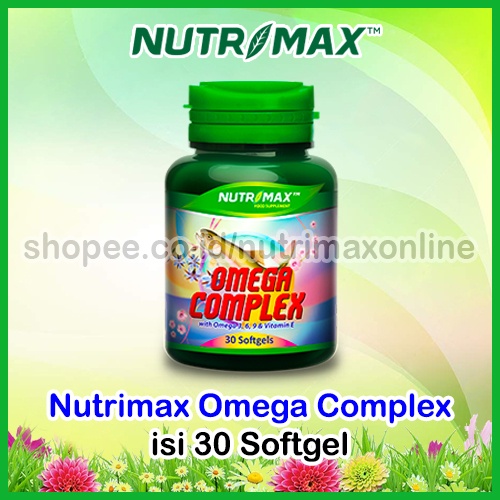 Nutrimax Omega Complex With Omega3,6,9 & Vitamin E Minyak Ikan Salmon Untuk Buat Jantung Otak