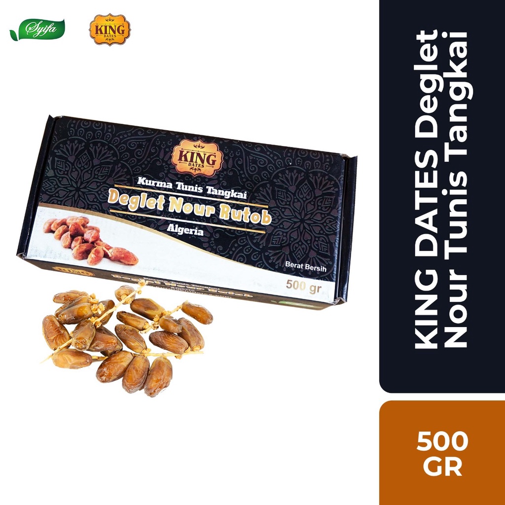 

Kurma King Dates Tunis Tangkai 500gr Kurma Tunisia asli