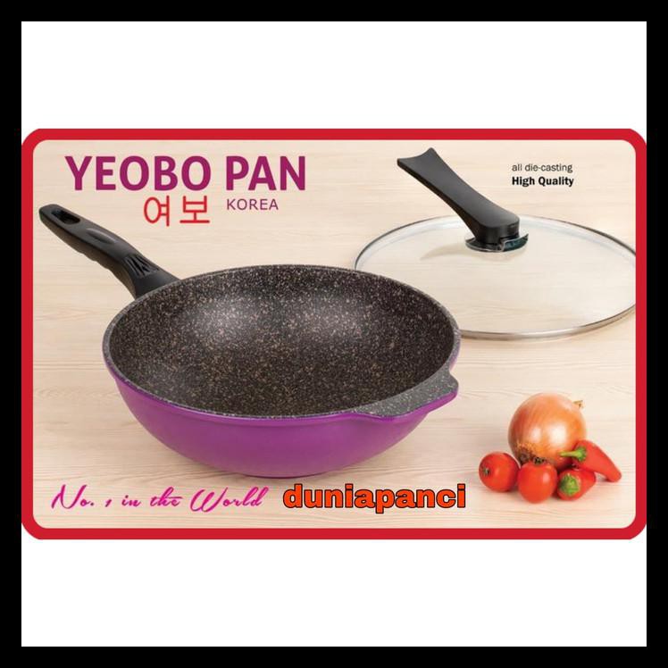 Diskon Panci Wok Pan 30 Cm Penggorengan Teflon Anti Lengket Yeobo Korea