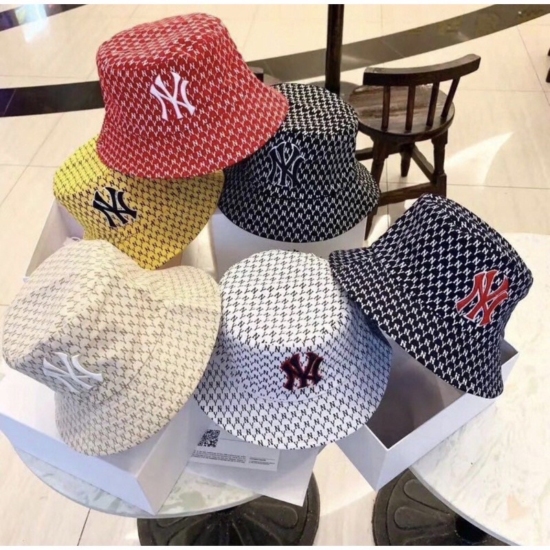 ((BEST QUALITY)) NY MLB BUCKET HAT 2 SISI / TOPI BUCKET HAT NY MLB