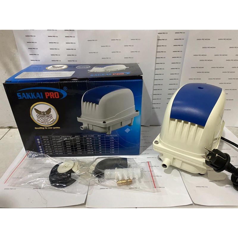 SAKKAI PRO HP 100 AIR PUMP HI BLOW POMPA UDARA KOLAM AQUARIUM RESUN