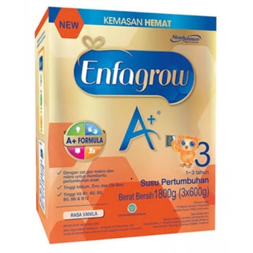 

Enfagrow A+ Tahap 3 Vanila 1800 gr