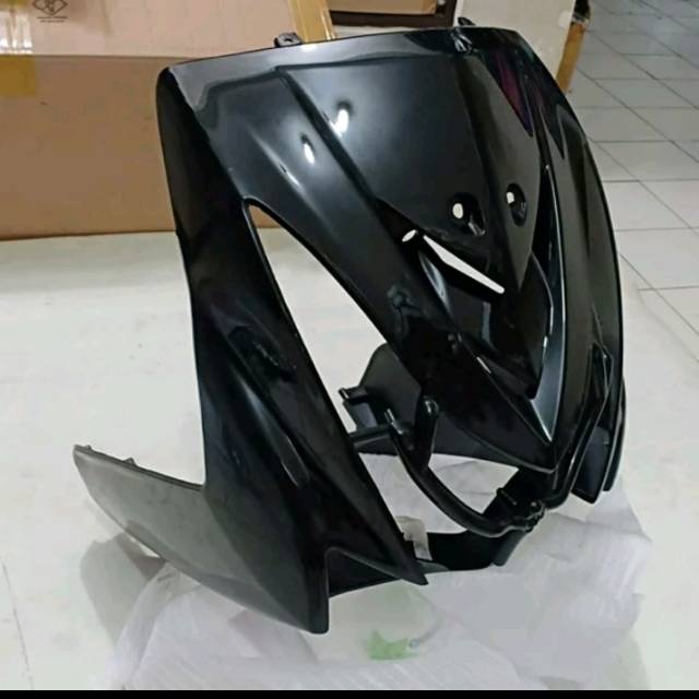 Tameng Dasi Panel Cover Body Bodi Depan Yamaha mio soul lama karbu Warna hitam Kualitas Seperti Orig