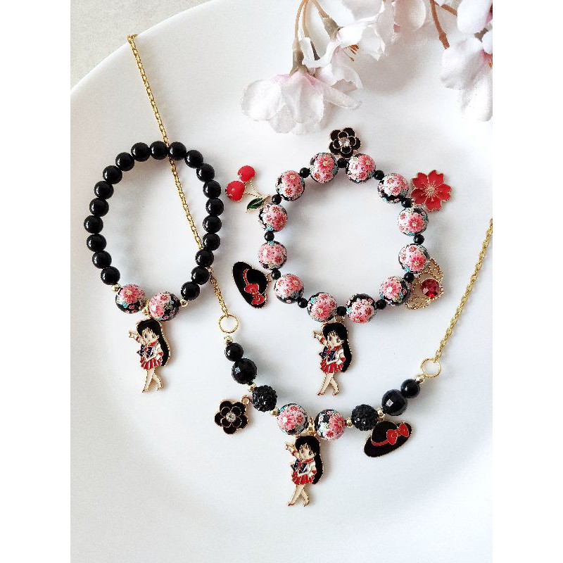 Gelang Sailormoon Sailor mars Tensha Jepang charm bracelet