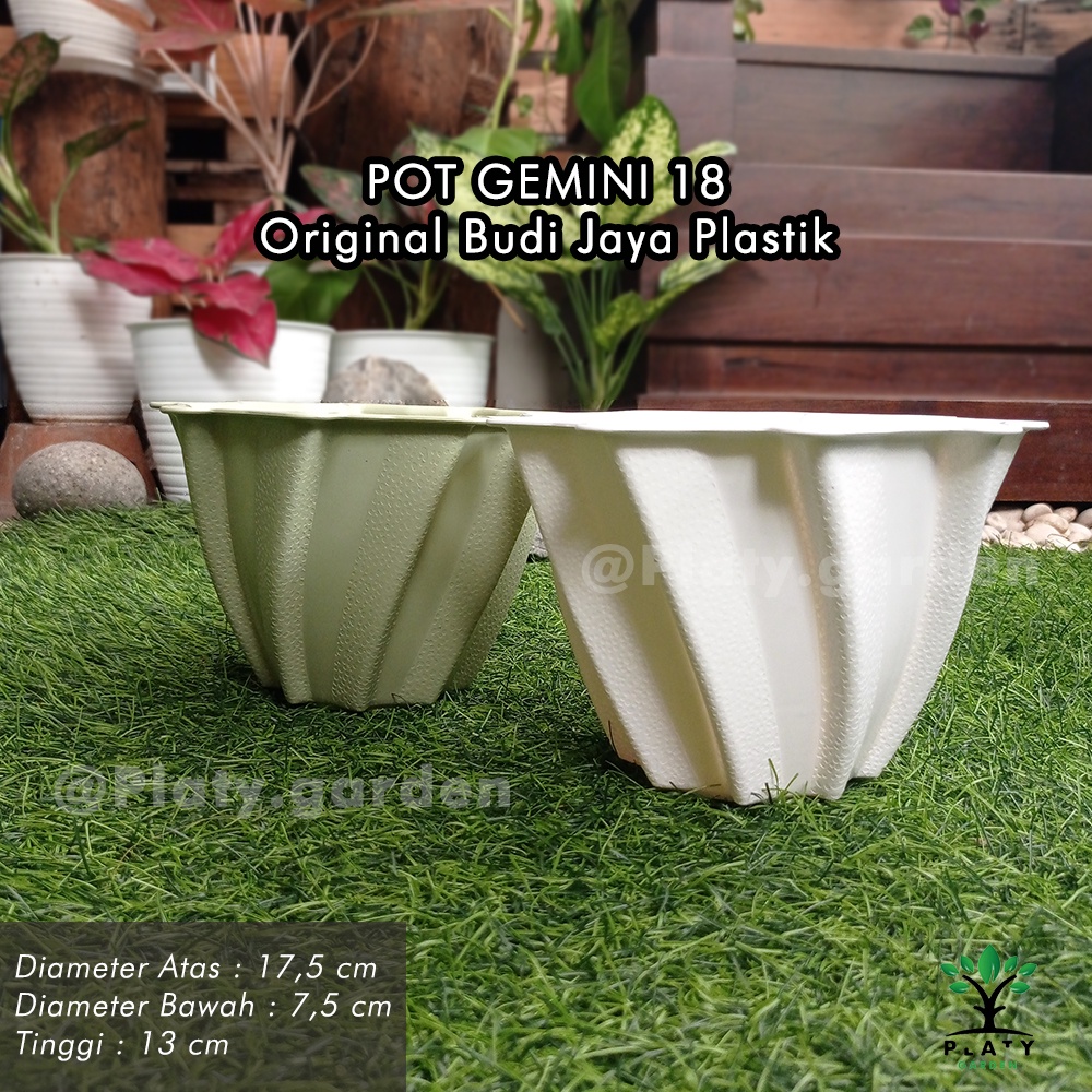 Pot Gemini 18 | Original Budi Jaya Plastik