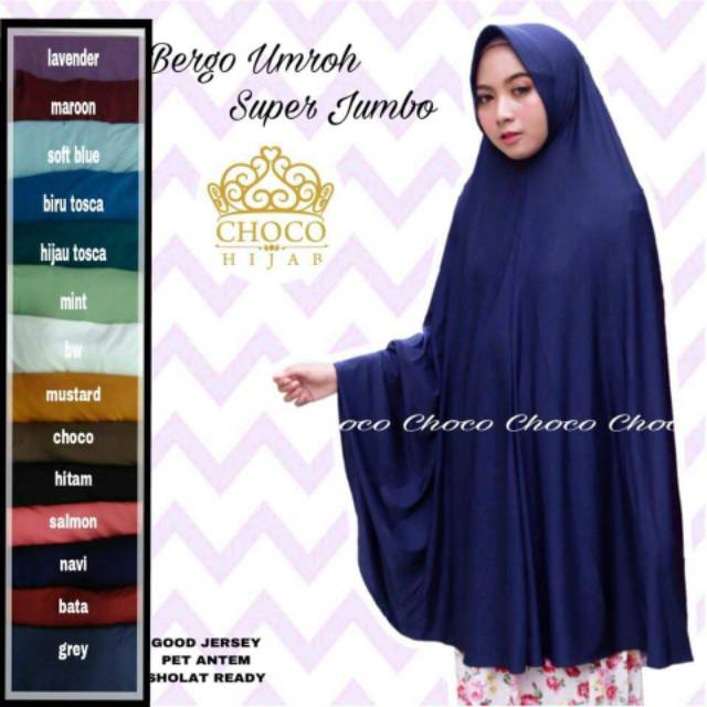 KHIMAR SIMPLINA XXL JERSEY SUPER JUMBO SYARI BERGO UMROH SIMPEL SYAR'I HIJAB JILBAB ORI BESAR MURAH