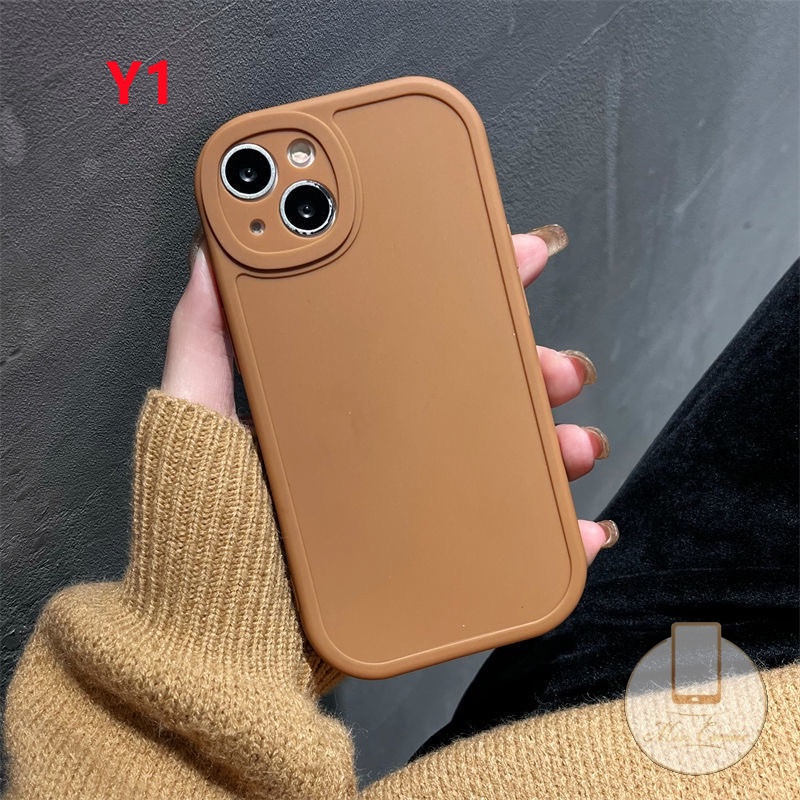 Soft Case Silikon TPU Warna Polos Untuk iPhone 7Plus 11 12 13 Pro Max XR X XS Max 7 8 Plus SE
